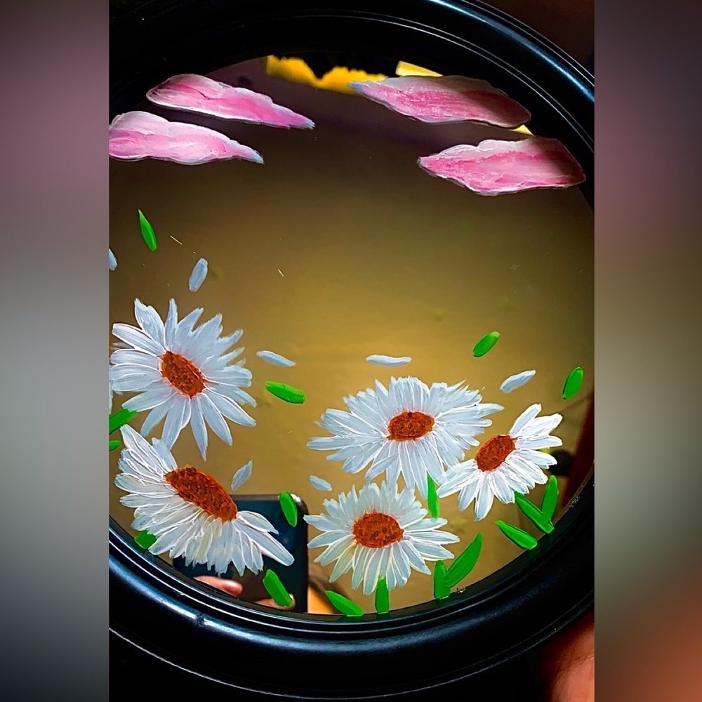 Custom hand painted mirrors